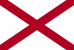 Drapeau de l'état américain de Alabama.