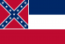 Drapeau de l'état américain de Mississippi.