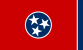 Drapeau de l'état américain de Tennessee.